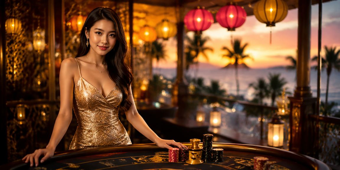 Người chơi thư giãn trải nghiệm slot game tại bãi biển Đà Nẵng
