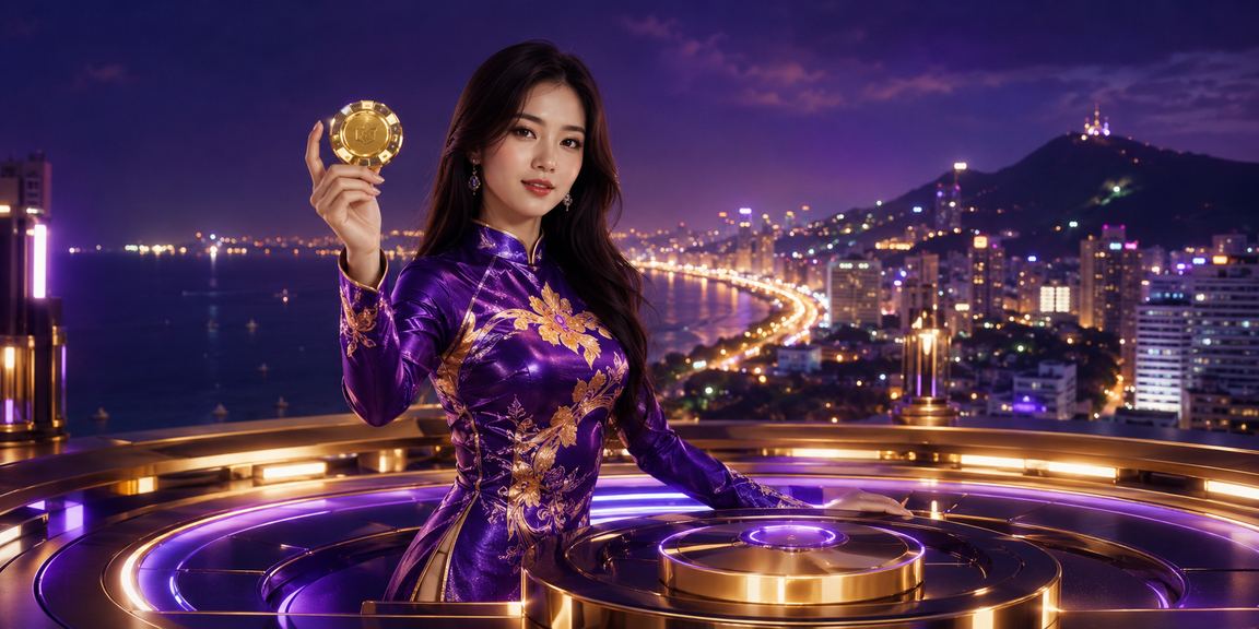 Người phụ nữ mặc áo dài truyền thống tại Vũng Tàu tượng trưng cho trải nghiệm VIP trang nhã